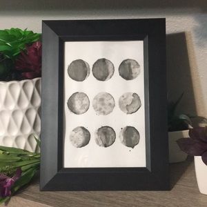 Watercolor Moon Phases Painting